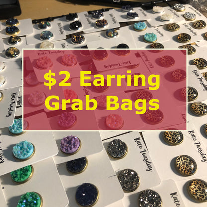 $2 Earrings Druzy Grab Bag