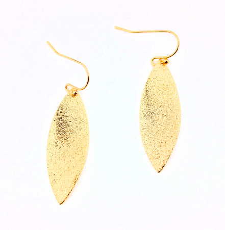 Delicate Silver and Gold Leaf Earrings