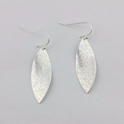 Delicate Silver and Gold Leaf Earrings