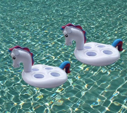 Unicorn 4 Drink Holders Float!