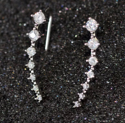 Faux Diamond Lulu Glitz Crawler Earrings