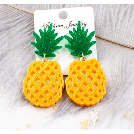 Pineapple Dangle Acrylic Earrings