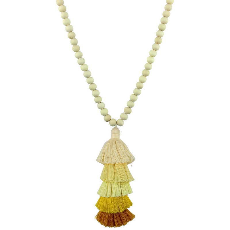 Beaded Tassel Spring Long Necklaces