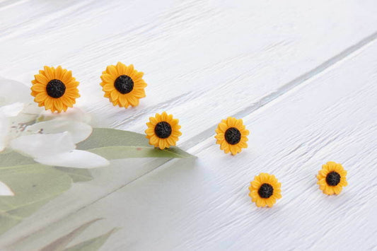 Sunflower Stud Earrings 3 Sizes