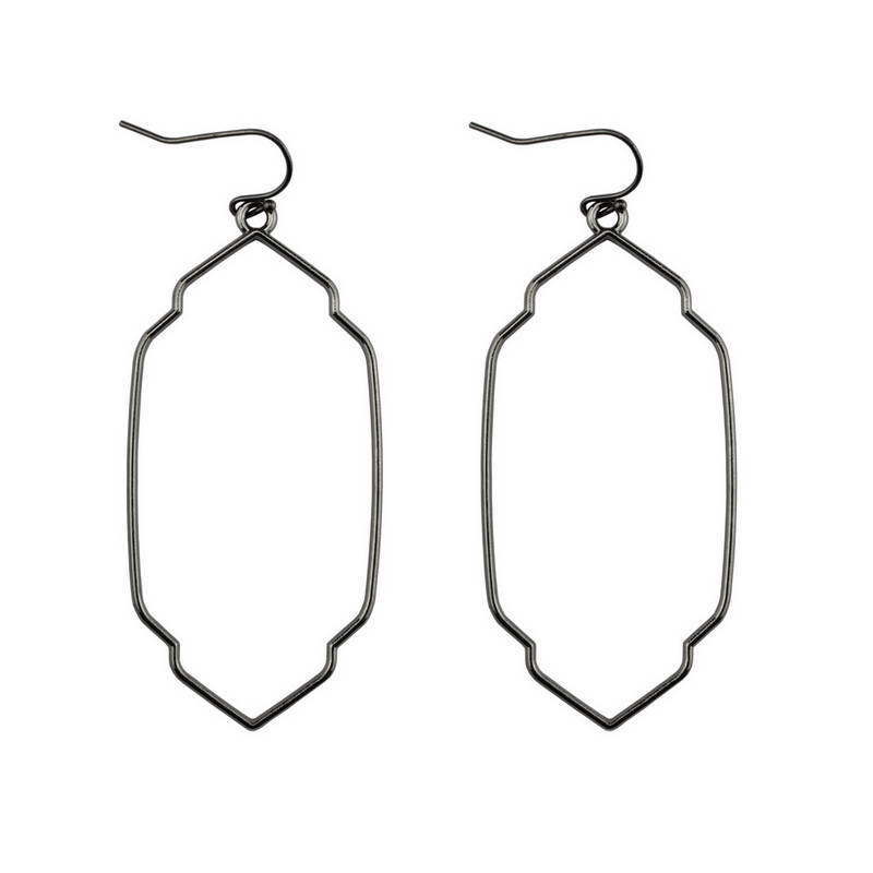 Georgia Metal Open Dangle Earrings